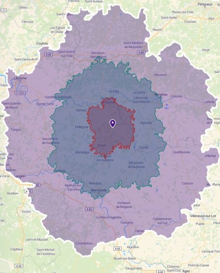 Zones d'intervention